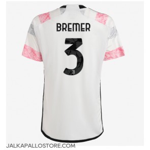 Juventus Gleison Bremer #3 Vieraspaita 2023-24 Lyhythihainen